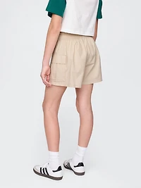 Kids Poplin Easy Cargo Shorts