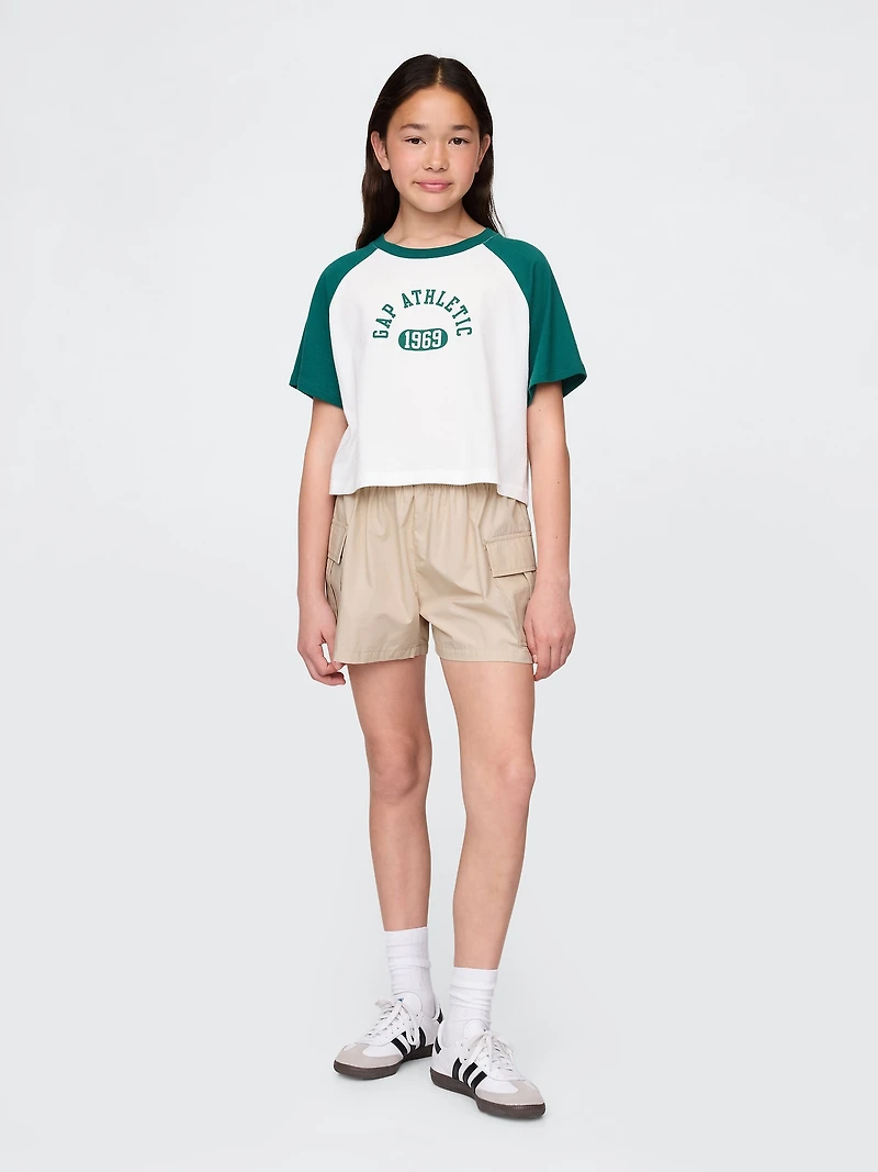 Kids Poplin Easy Cargo Shorts