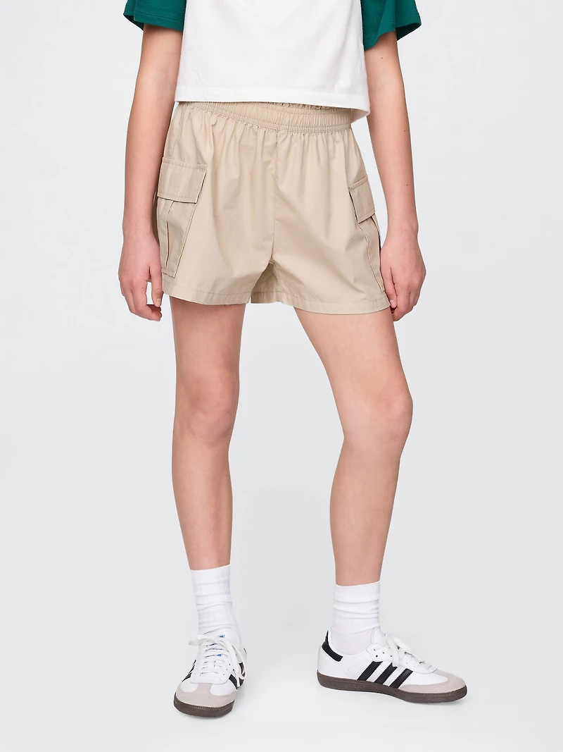 Kids Poplin Easy Cargo Shorts