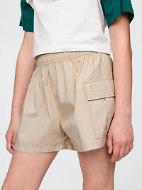Kids Poplin Easy Cargo Shorts