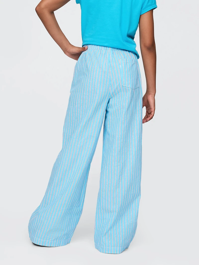 Kids Poplin Baggy Pants