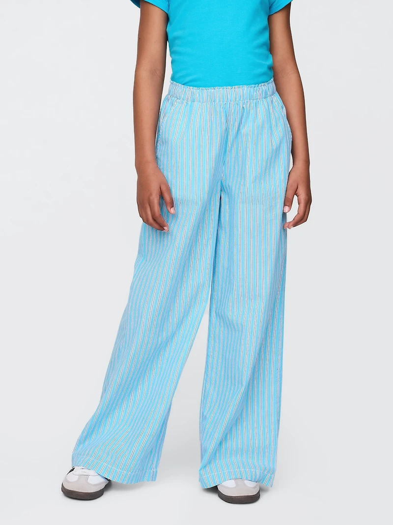 Kids Poplin Baggy Pants