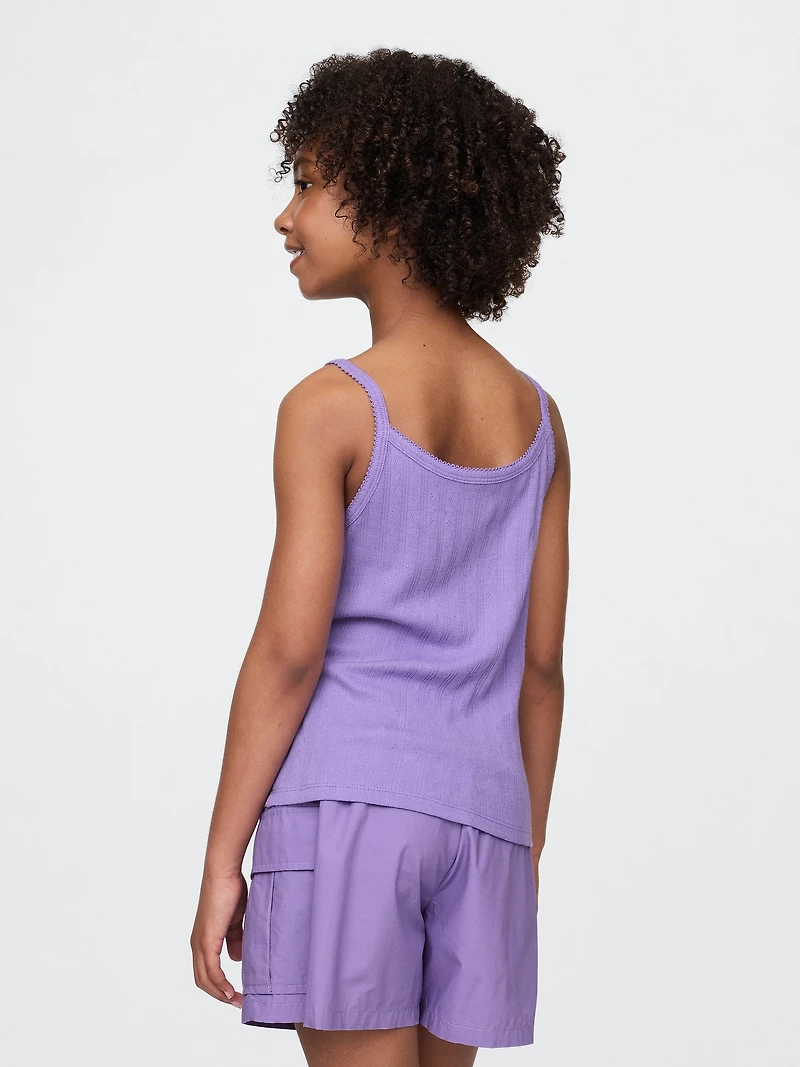 Kids Pointelle Rib Cami
