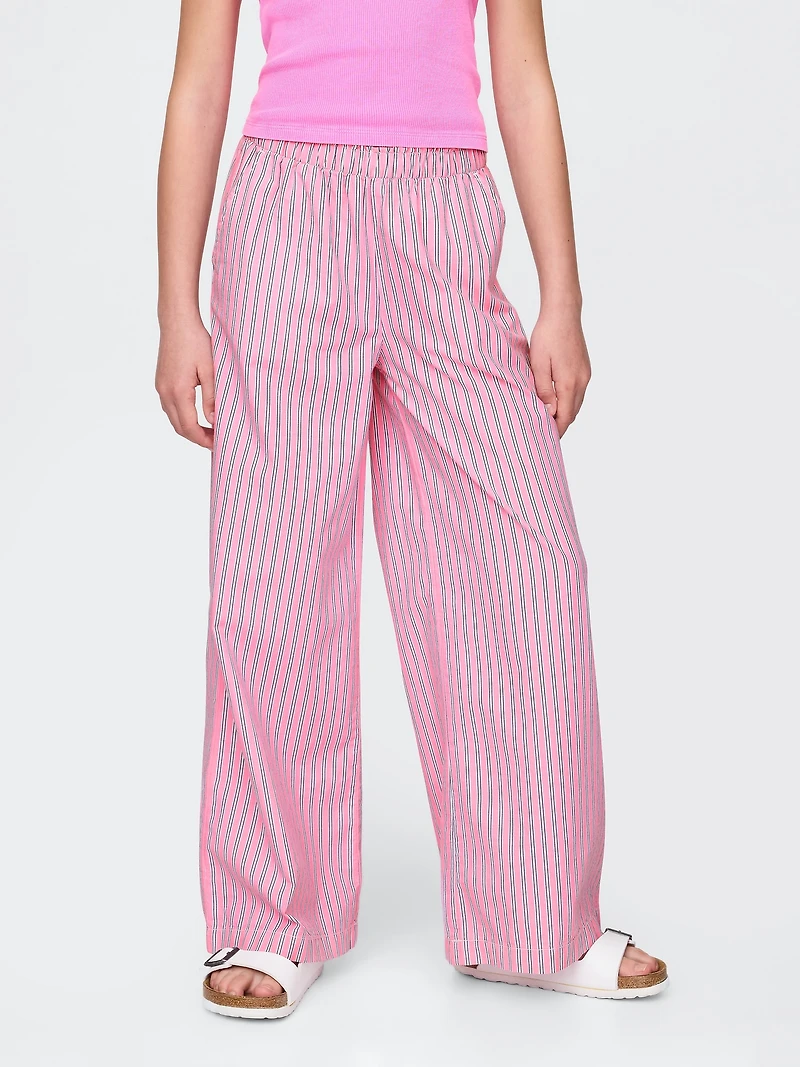 Kids Poplin Baggy Pants