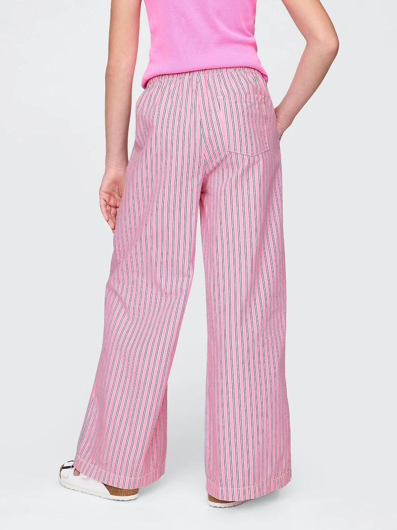 Kids Poplin Baggy Pants