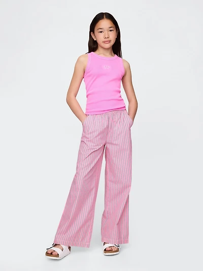 Kids Poplin Baggy Pants