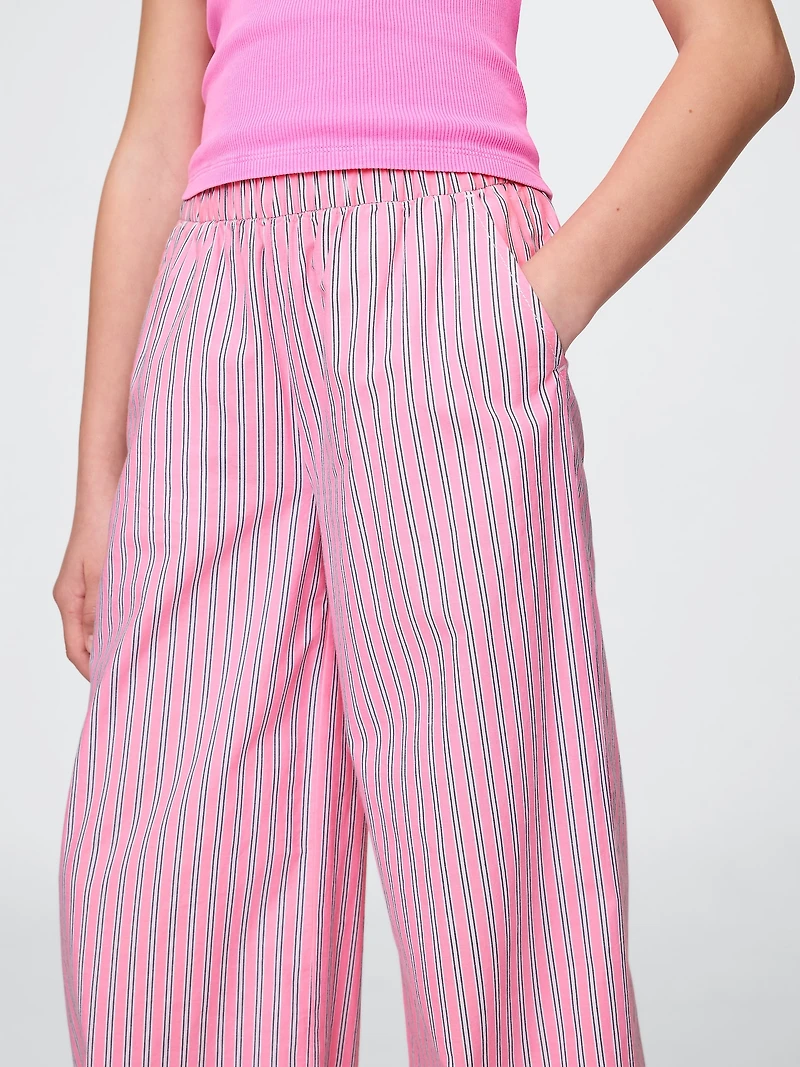 Kids Poplin Baggy Pants