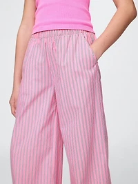 Kids Poplin Baggy Pants