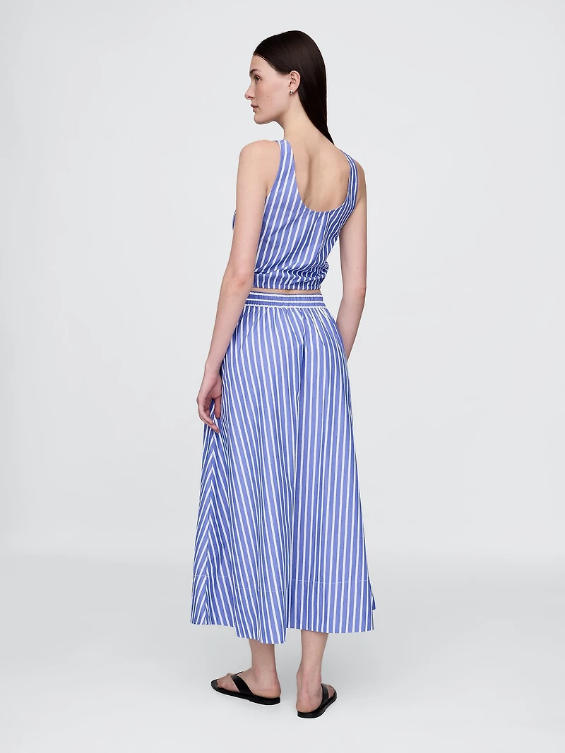 Poplin Maxi Skirt