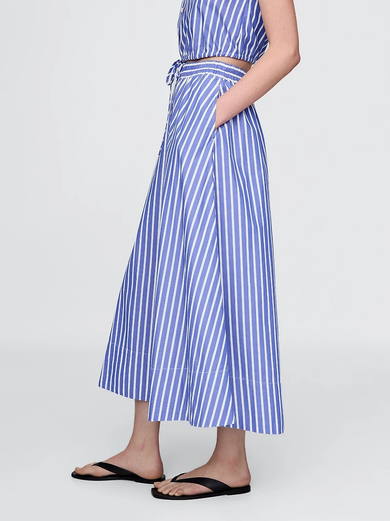 Poplin Maxi Skirt