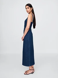 Denim Bodycon Midi Dress