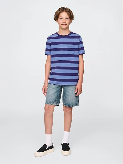 Kids UltraSoft '90s Loose Denim Carpenter Shorts