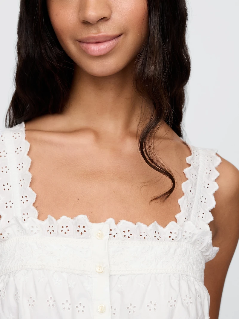 Gap × DÔEN Eyelet Midi Dress