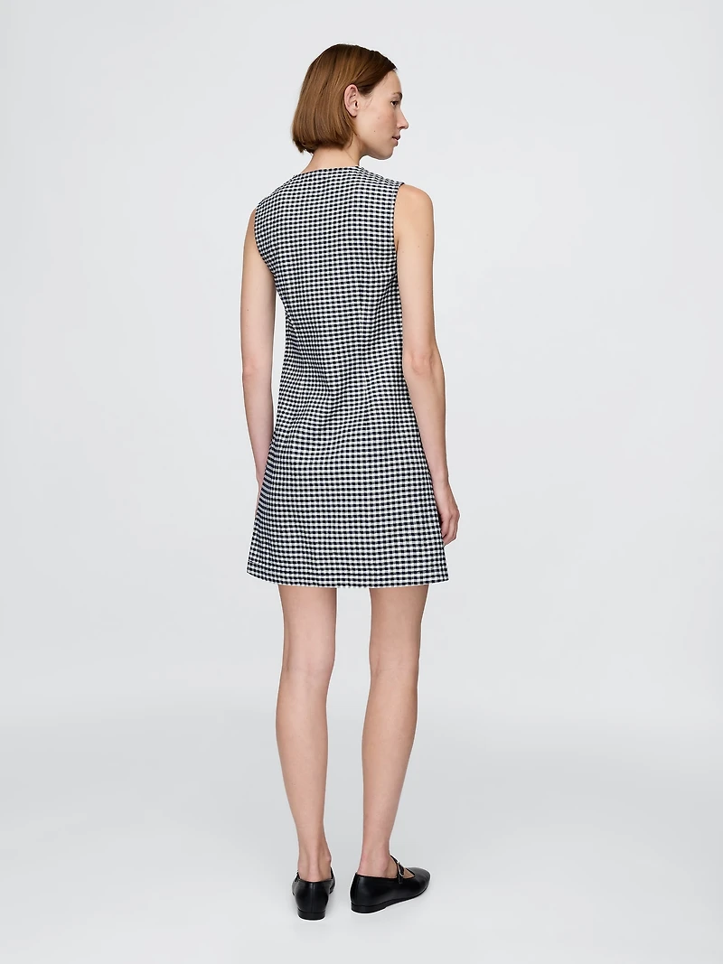 Gap × DÔEN Gingham Denim Mini Dress