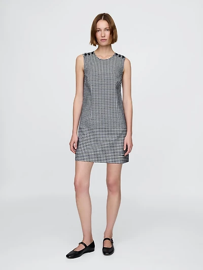 Gap × DÔEN Gingham Denim Mini Dress