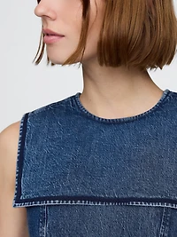 Gap × DÔEN Denim Sailor Mini Dress