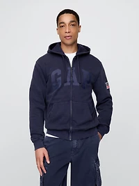 VintageSoft Gap Logo Zip Hoodie