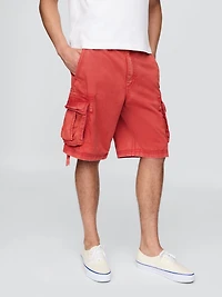 Twill Cargo Baggy Shorts