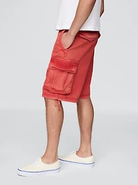 Twill Cargo Baggy Shorts