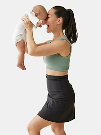 Ingrid and Isabel The New Mama Black Postpartum Support Skort