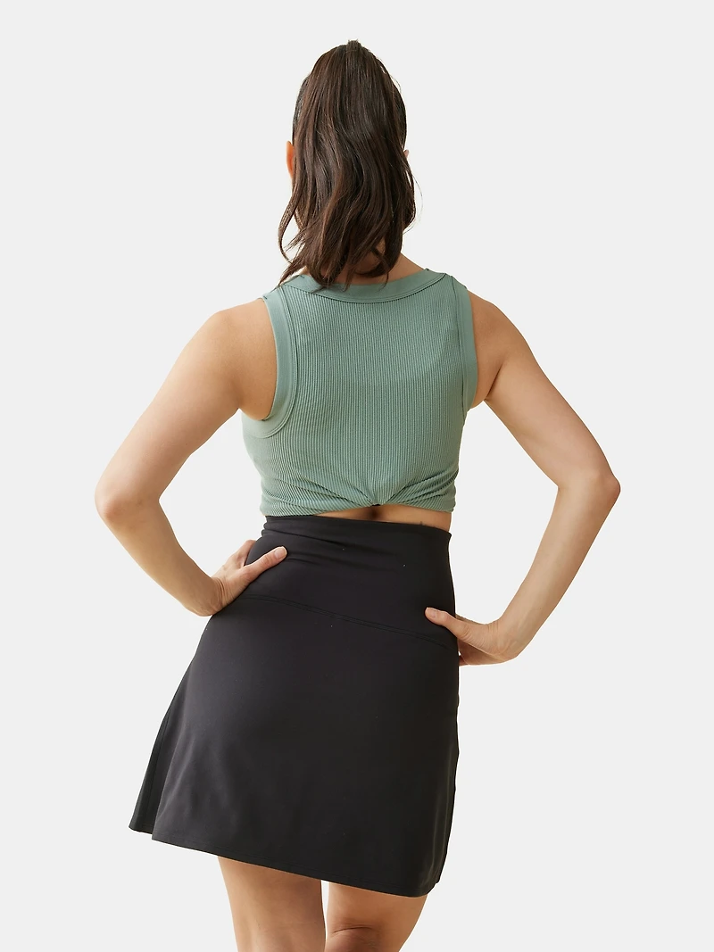 Ingrid and Isabel The New Mama Black Postpartum Support Skort