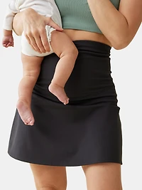 Ingrid and Isabel The New Mama Black Postpartum Support Skort