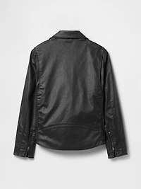 GapStudio Coated Denim Moto Jacket