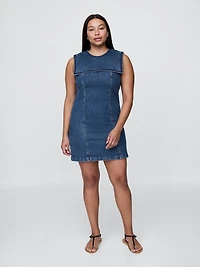 Gap × DÔEN Denim Sailor Mini Dress