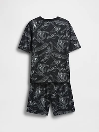 Kids Marvel Spider-Man Recycled PJ Short Set