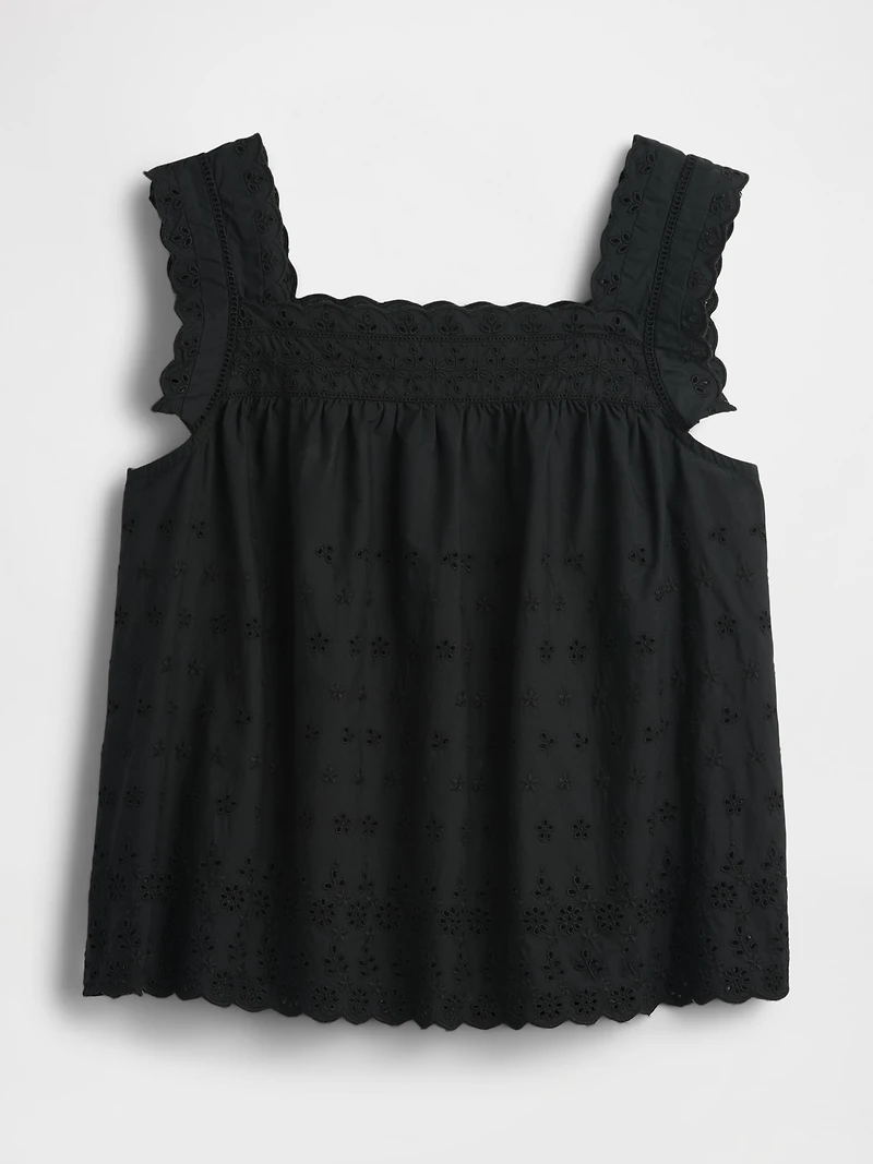 Gap × DÔEN Eyelet Top