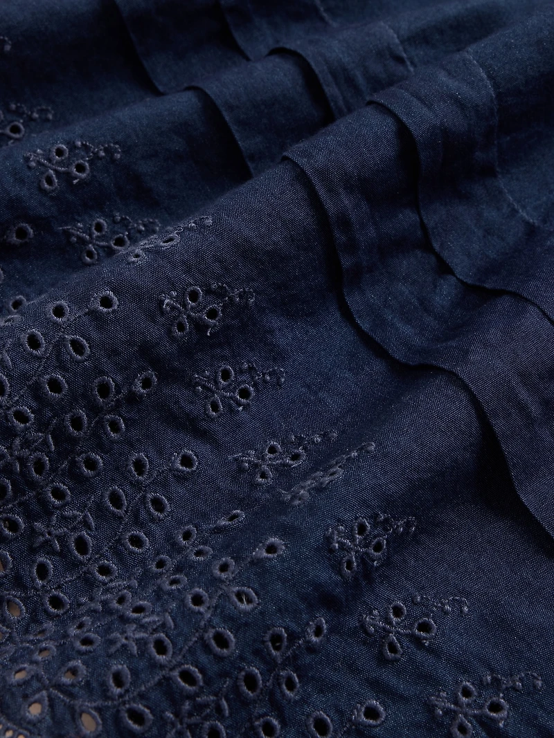 Gap × DÔEN Eyelet Midi Skirt
