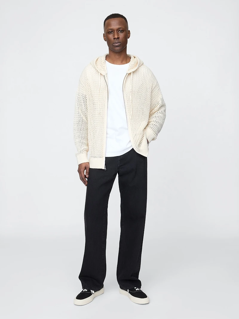 Crochet Zip Hoodie