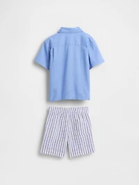 Baby & Toddler Linen-Cotton Cabana Set