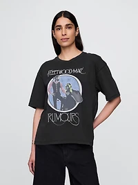 Heavyweight Fleetwood Mac Graphic Crop T-Shirt