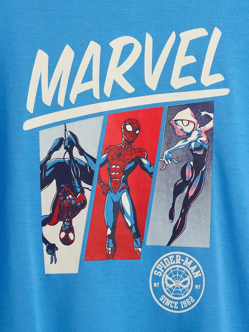 Kids Marvel Spider-Man Recycled PJ Short Set