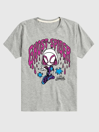 Toddler Marvel Scribble Ghost Spider Short Sleeve T-Shirt