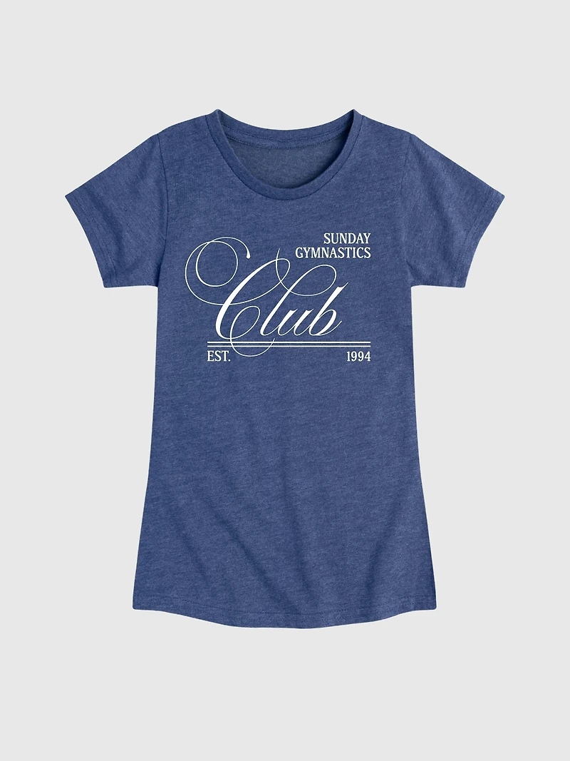 Kids Sunday Gymnastics Club Fitted Short Sleeve T-Shirt