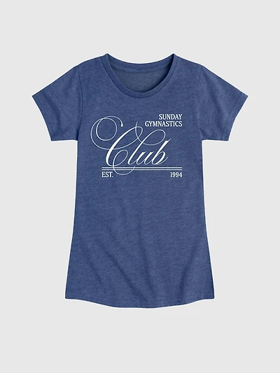 Kids Sunday Gymnastics Club Fitted Short Sleeve T-Shirt