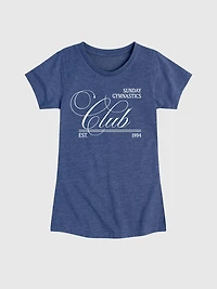Kids Sunday Gymnastics Club Fitted Short Sleeve T-Shirt