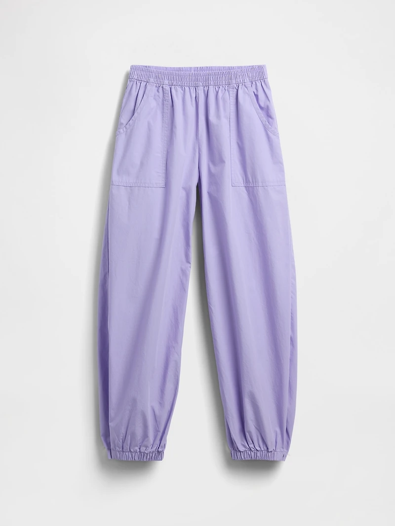 Kids Poplin Baggy Joggers