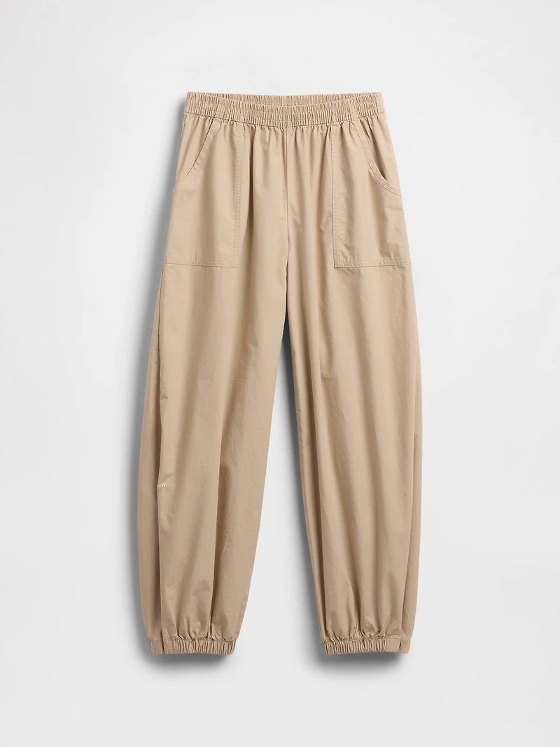 Kids Poplin Baggy Joggers
