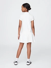 Kids Uniform Drop-Waist Polo Dress