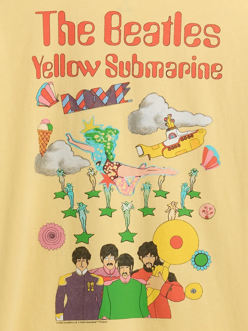 The Beatles Relaxed Graphic T-Shirt