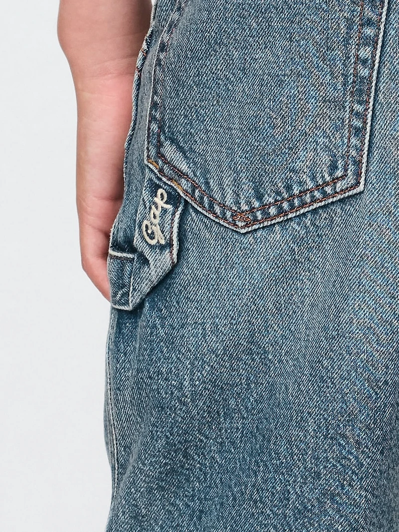 Kids UltraSoft '90s Loose Denim Carpenter Shorts