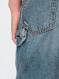 Kids UltraSoft '90s Loose Denim Carpenter Shorts