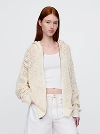 Crochet Zip Hoodie
