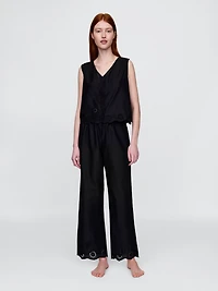 Eyelet Hem PJ Pants