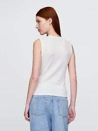 Sheer Modern Rib Tank Top