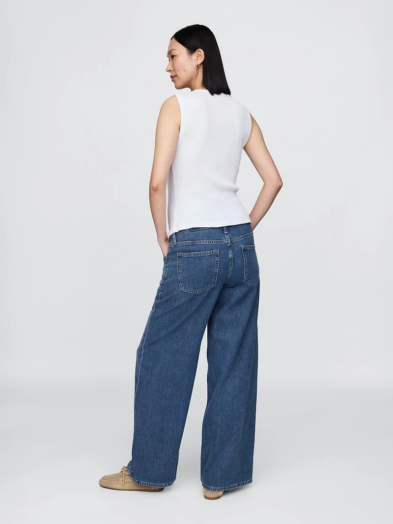 Maternity UltraSoft Full-Panel Baggy Jeans