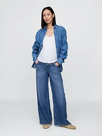 Maternity UltraSoft Full-Panel Baggy Jeans
